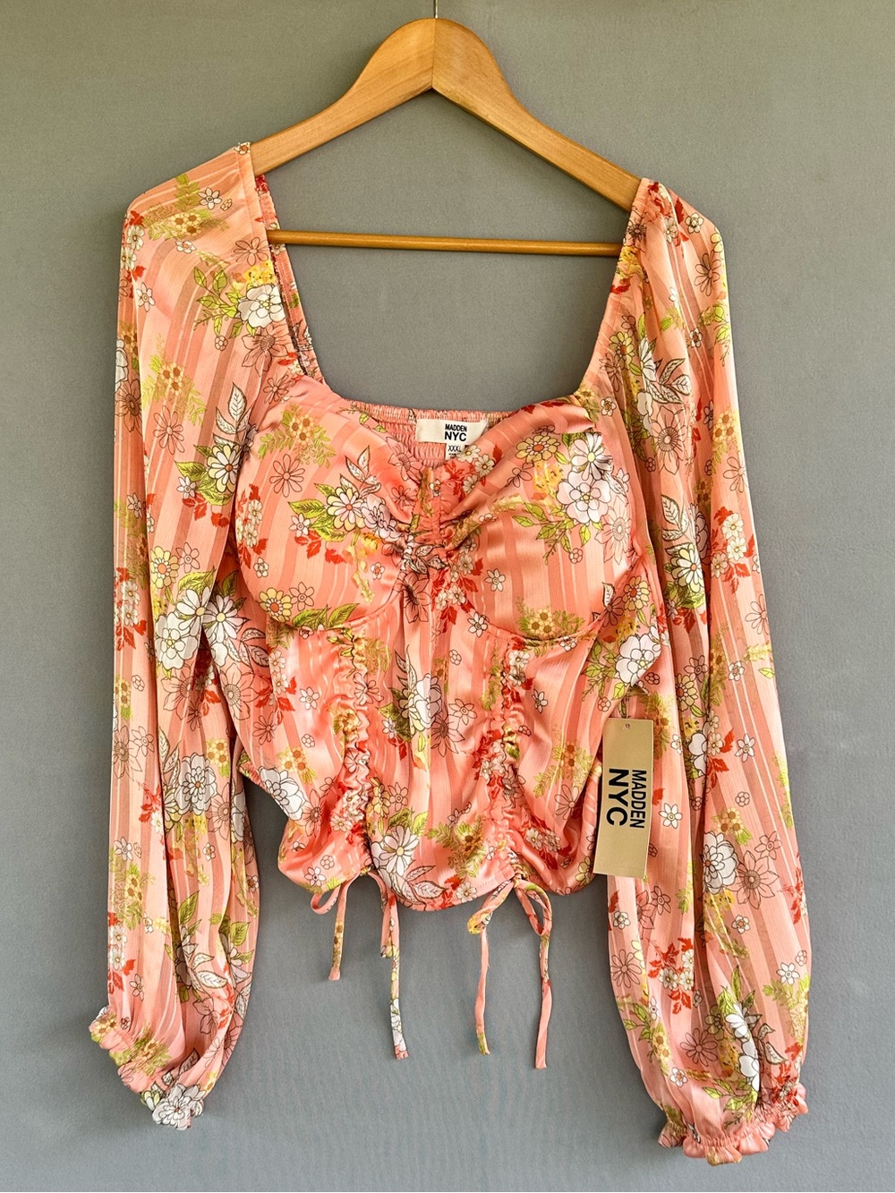 🎉5 for $45🎉 NWT Maden NYC top blouse shirt size XXXL - Picture 2 of 7